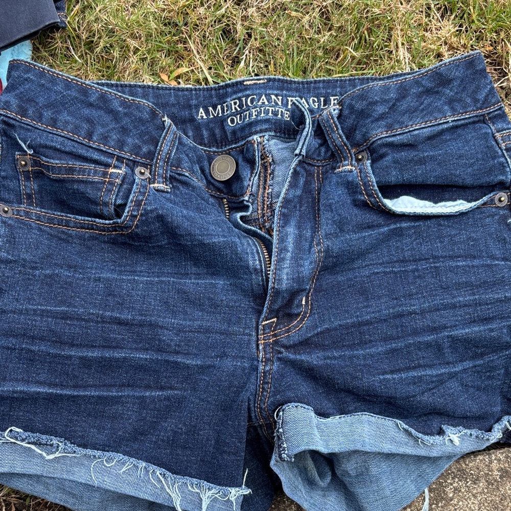 American Eagle Outfitters Dark Blue Jean Shorts